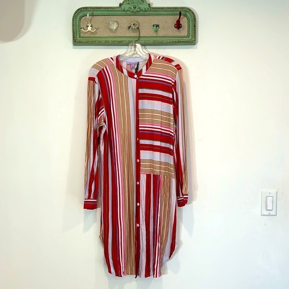 Hale Bob Holiday Striped Long Sleeve Sleep shirt bamboo sz XL women’s new w tags - Picture 1 of 8